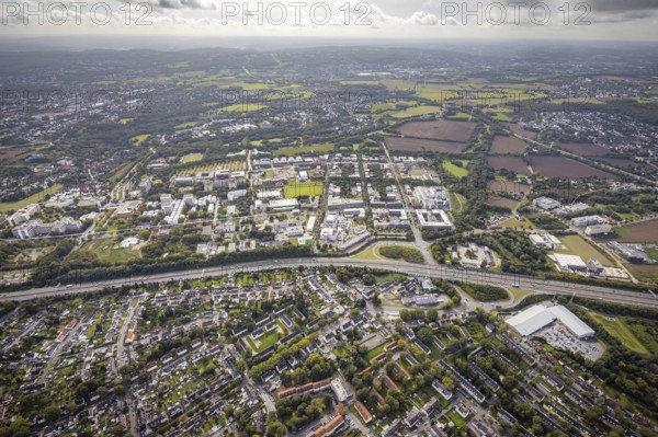 Aerial view of the TZDO - TechnologieZentrumDortmund GmbH, Technical University Dortmund Campus