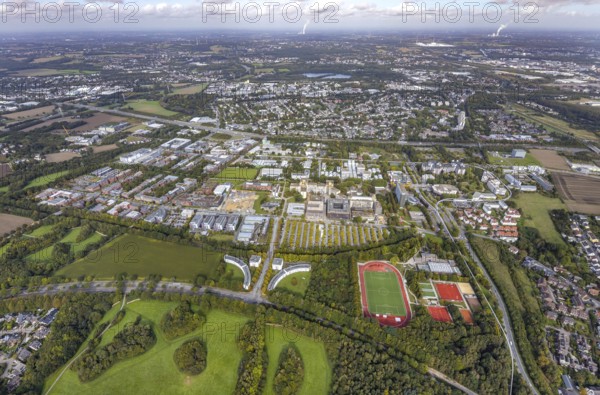 Aerial view of TZDO - TechnologieZentrumDortmund GmbH, Technische Universität Dortmund Campus Nord