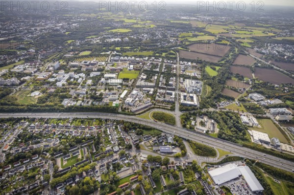 Aerial view of the TZDO - TechnologieZentrumDortmund GmbH, Technical University Dortmund Campus