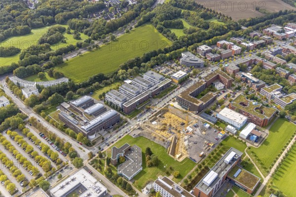 Aerial view of the TZDO - TechnologieZentrumDortmund GmbH, Technical University of Dortmund with