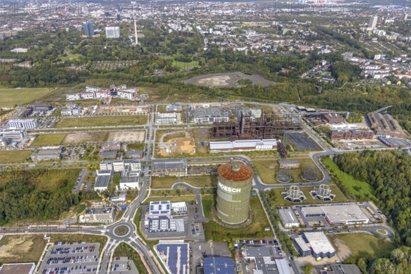 Phönix-West area and Hoesch-Gasometer as well as construction site for new building at the