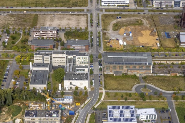 Phönix-West area with company buildings MST Factory and ION-GAS GmbH at Konrad-Adenauer-Allee in