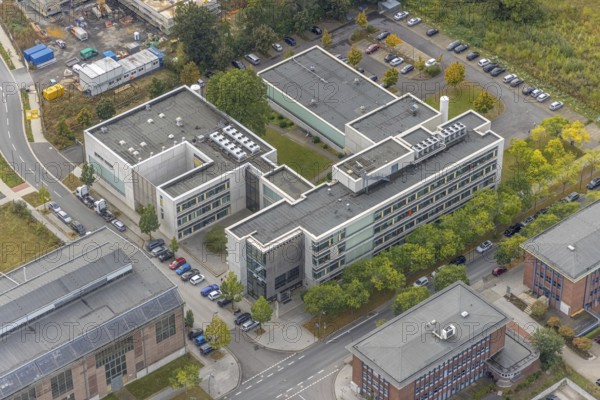 Phoenix-West area with company buildings MST Factory and ION-GAS GmbH on Konrad-Adenauer-Allee in