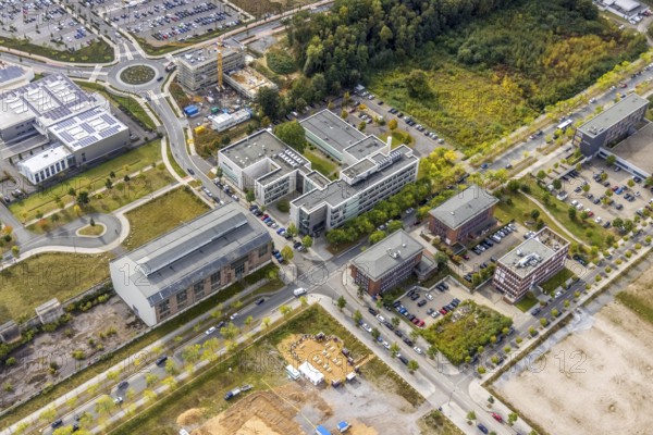 Phönix-West area with company building MST Factory and ION-GAS GmbH at Konrad-Adenauer-Allee in the