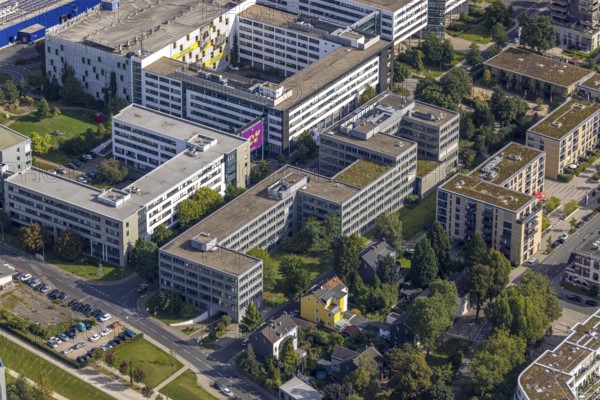 Aerial view of the future METRO campus in Düsseldorf Flingern at METROstraße 1, Flingern,