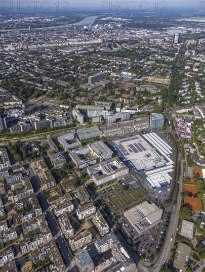 Aerial view of the future METRO Campus in Düsseldorf Flingern at METROstraße 1, Flingern,