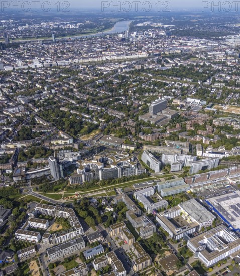 Aerial view of the future METRO campus in Düsseldorf Flingern at METROstraße 1, Flingern,