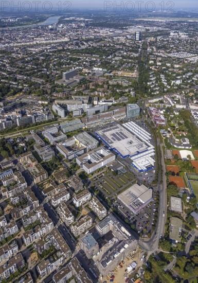 Aerial view of the future METRO campus in Düsseldorf Flingern at METROstraße 1, Flingern,