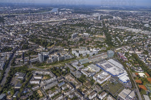 Aerial view of the future METRO campus in Düsseldorf Flingern at METROstraße 1, Flingern,