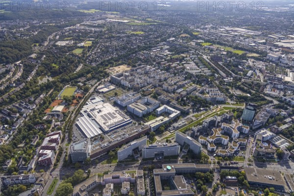 Aerial view of the future METRO campus in Düsseldorf Flingern at METROstraße 1, Flingern,
