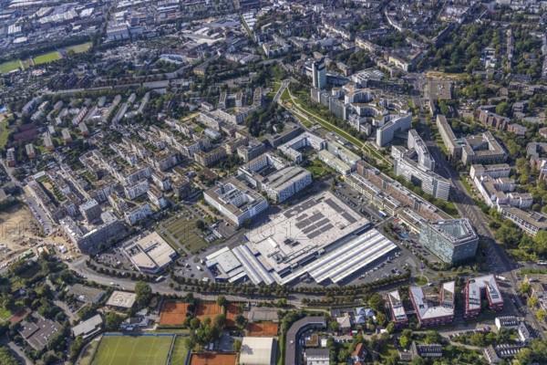 Aerial view of the future METRO campus in Düsseldorf Flingern at METROstraße 1, Flingern,