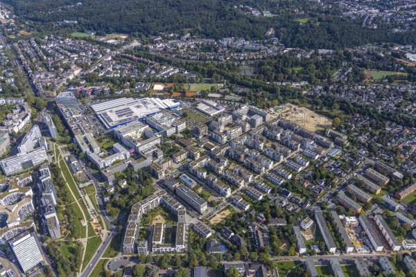Aerial view of the future METRO campus in Düsseldorf Flingern at METROstraße 1, Flingern,