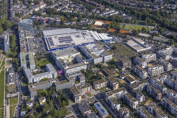 Aerial view of the future METRO campus in Düsseldorf Flingern at METROstraße 1, Flingern,