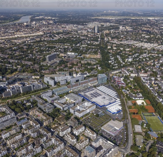 Aerial view of the future METRO campus in Düsseldorf Flingern at METROstraße 1, Flingern,