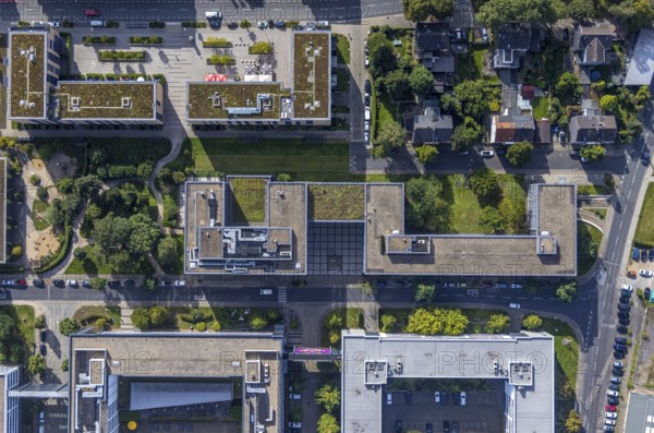 Aerial view of the future METRO campus in Düsseldorf Flingern at METROstraße 1, Flingern,