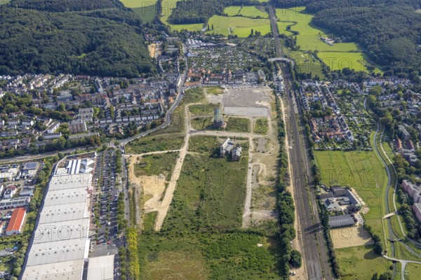Aerial view, GlasmacherViertel for planned new residential quarter in the Gerresheim district in