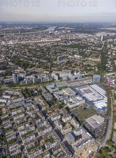 Aerial view of the future METRO campus in Düsseldorf Flingern at METROstraße 1, Flingern,