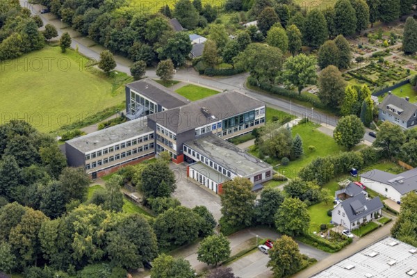 Aerial photo, St. Jacobus secondary school in Breckerfeld, Sauerland, North Rhine-Westphalia,