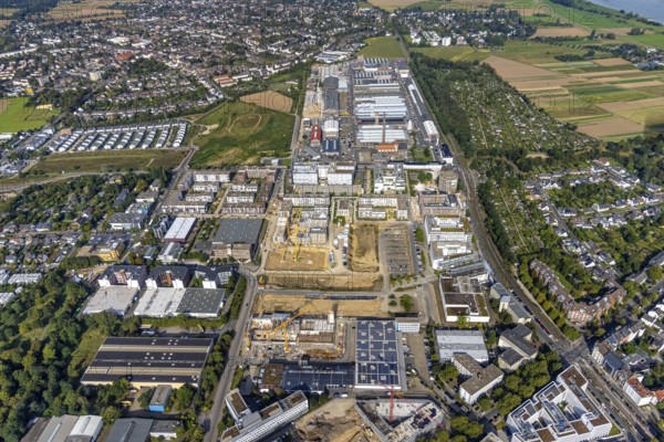 Aerial view, Areal Böhler commercial area and construction site at the VIERZIG549 residential