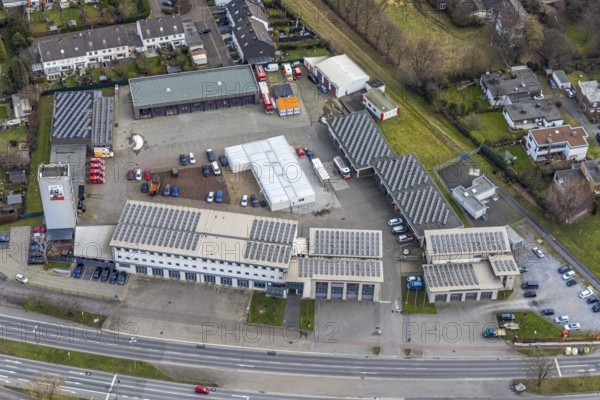 Aerial photo, Bottrop city fire brigade association, Bottrop, Ruhr area, North Rhine-Westphalia,