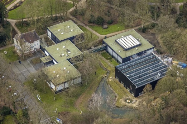 Aerial view, Museumsverein Josef Albers Museum Quadrat e.V. im Stadtgarten, construction site new