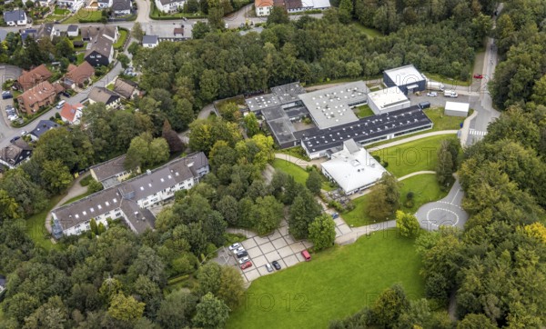 Aerial view, Specialist hospital Homborn and short-stay home Homborn in the district Zurstraße in