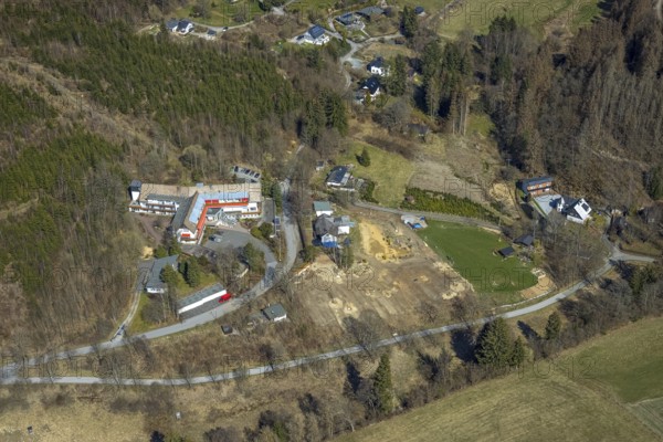 Aerial view, Kursanatorium Hochsauerland Haus der Kriegsblinden, Kriegsblinden-Hilfsverein
