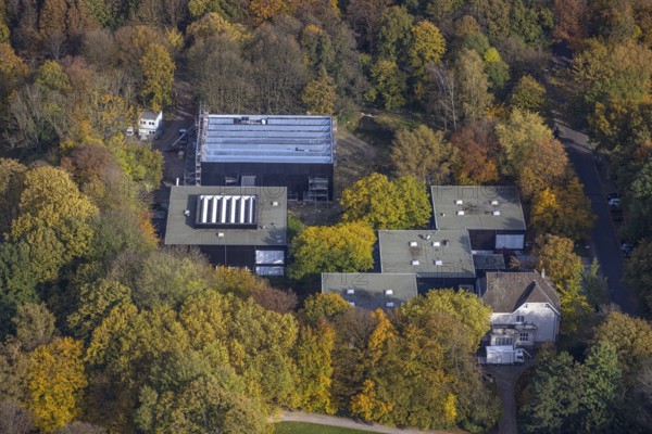 Aerial view, Josef Albers Museum Quadrat im Stadtgarten im Stadtteil Süd-West in Bottrop, Ruhr