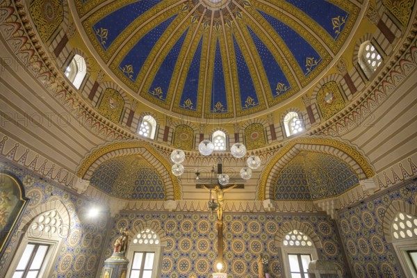 Interior view of the parish church of All Saints used to be a mosque, Ðakovo, Osijek-Baranja