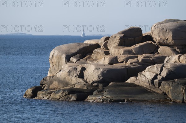 Bohus granite, rocky coast, Ramsvik, Naturreservat Ramsviklandet, Bohuslän, Skagerrak, Sotenäs,