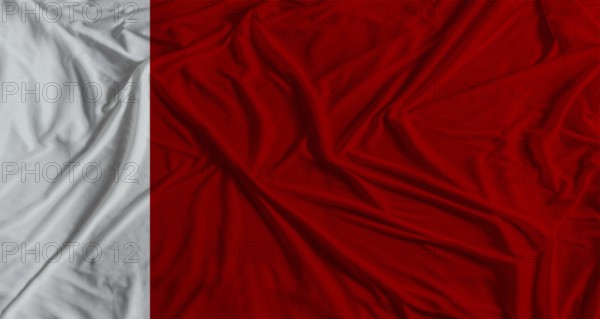 Dubai Emirati flag with fabric texture background. National Flag of Dubai Emirati with cloth
