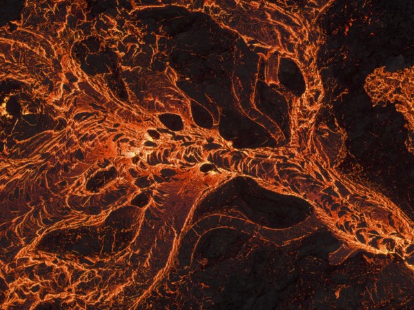 Volcanic eruption, lava details, Sundhnúkur crater chain, near Grindavik, Reykjanes Peninsula,