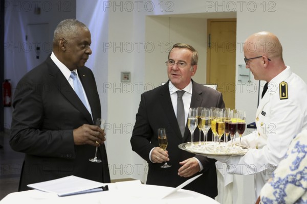 Federal Minister of Defence Boris Pistorius with Lloyd James Austin III former United States