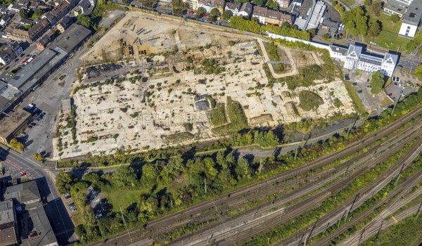 Aerial view, construction area WDI Westfälische Drahtindustrie between Wilhelmstraße and