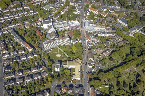 Aerial view, Johanniter-Kliniken Hamm Evangelisches Krankenhaus Hamm, Seniorencampus Baustelle mit