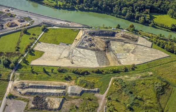 Aerial view, construction site between Geithe and Siegenbeckstraße, deconstruction at the harbour