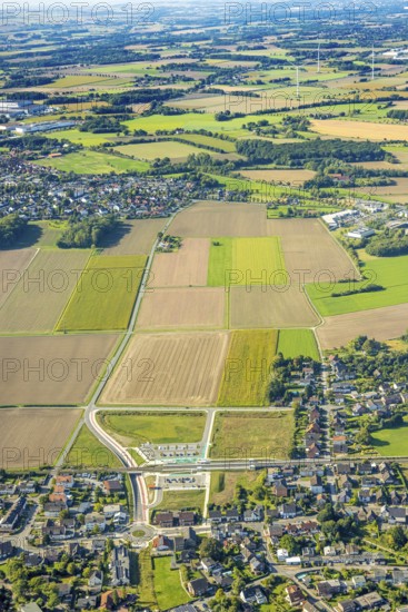 Aerial view, planned stop in Westtünnen, construction site at Südfeldweg and Von-Thünen-Straße for