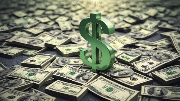 Concept of financial investment money saving money growth business success, AI generated