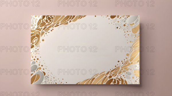 Template frame design for greeting card. Invitation card template suitable for wedding, greeting,