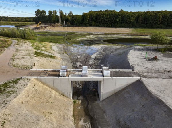 Dortmund, Castrop-Rauxel, North Rhine-Westphalia, Germany - River renaturalisation, renaturation of