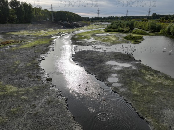 Dortmund, Castrop-Rauxel, North Rhine-Westphalia, Germany - River renaturalisation, renaturation of