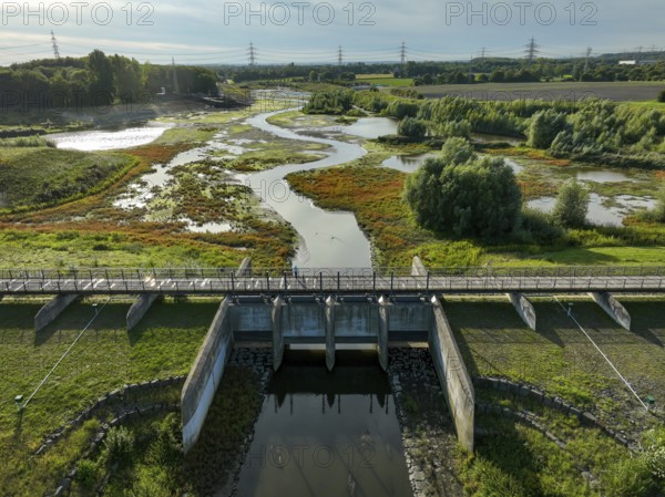 Dortmund, Castrop-Rauxel, North Rhine-Westphalia, Germany - River renaturalisation, renaturation of