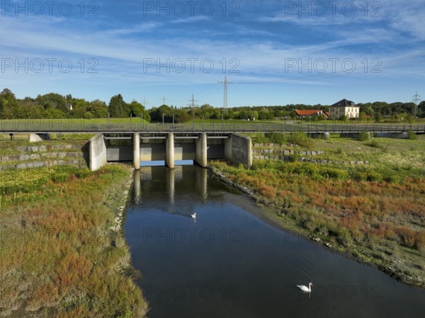 Dortmund, Castrop-Rauxel, North Rhine-Westphalia, Germany - River renaturalisation, renaturation of