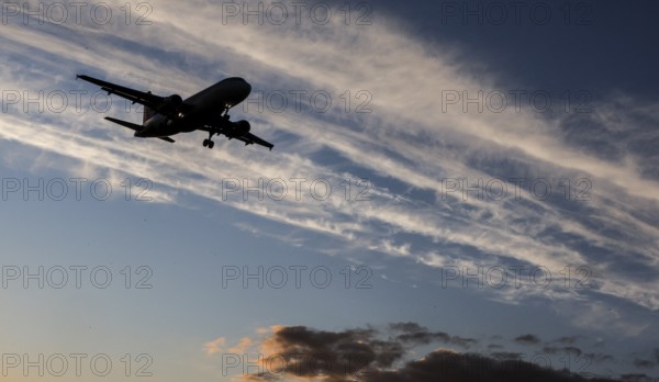 Landing of an aircraft at BER Berlin Brandenburg Willy Brandt Airport, Schönefeld, 29/09/2025,