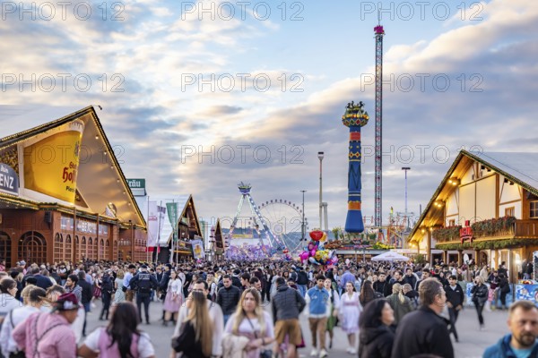 Folk festival time in Stuttgart. The 178th Cannstatter Volksfest on the Wasen is one of the most