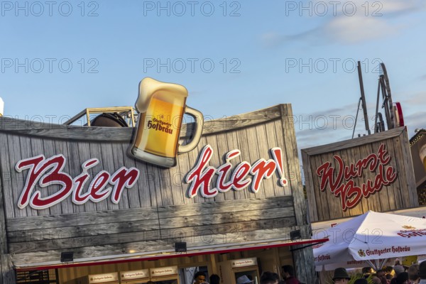 Folk festival time in Stuttgart. The 178th Cannstatter Volksfest on the Wasen is one of the most