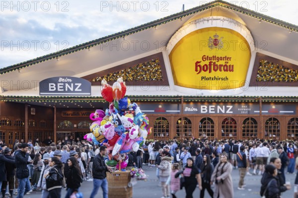 Folk festival time in Stuttgart. The 178th Cannstatter Volksfest on the Wasen is one of the most