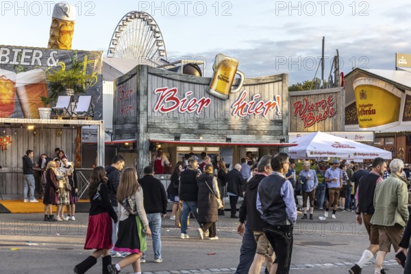 Folk festival time in Stuttgart. The 178th Cannstatter Volksfest on the Wasen is one of the most