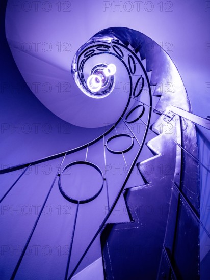 Spiral staircase, violet, infinity, vanishing point, purple, up, upwards, beautiful, timeless,