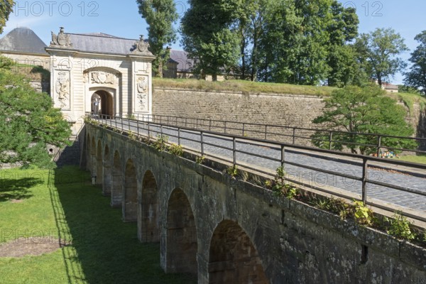 Porte de France, fortress gate, bridge, fortress wall, fortress moat, citadel, Vauban